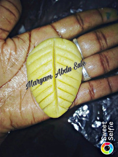 A picture of Homemade leaf shaped cookies.