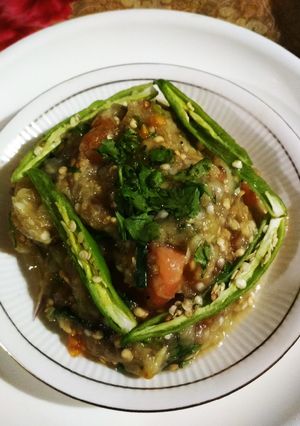 A picture of Baingan tamater ka bharta.