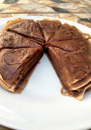Foto resep Chocolate Nutella Mille Crepes