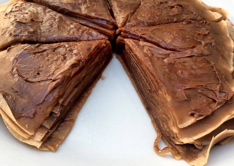 Chocolate Nutella Mille Crepes