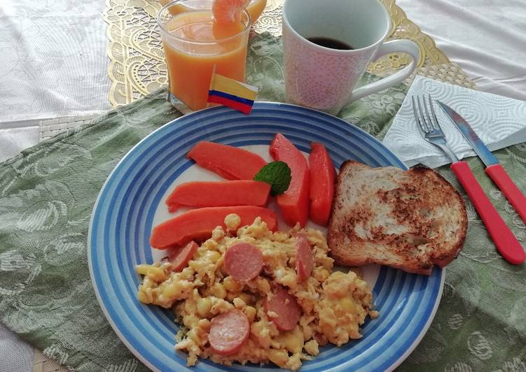 Súper Desayuno Colombiano Saborcolombiano Receta De