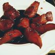 Peras al vino tinto