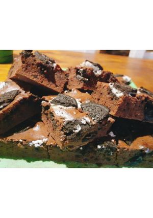 Una foto de Brownies con Oreo