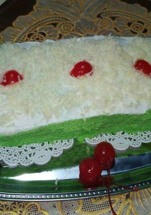 Foto resep Cake pandan kukus