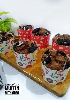 Foto resep Chocolate Muffin With Oreo - tanpa mikser