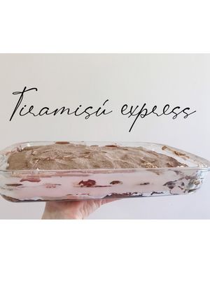 Una foto de Tiramisú express