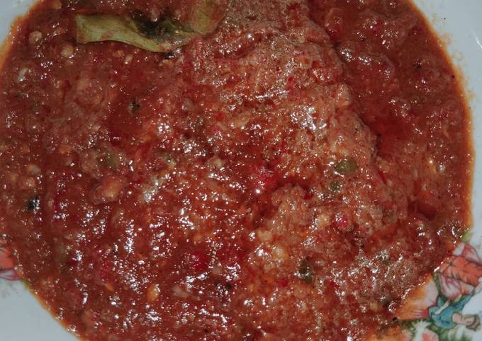 Cara Bikin Sambal goreng tomat Anti Gagal