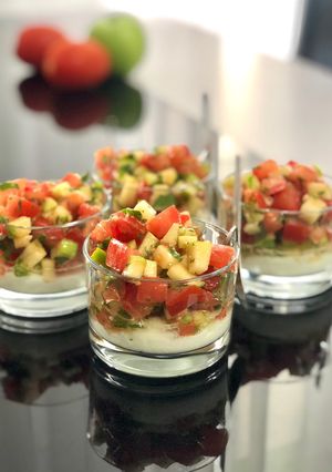 Une photo de Tartare de tomates
