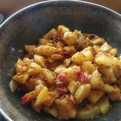 A picture of Dry Potato Sabji.