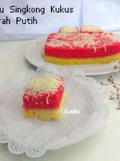 Foto resep Bolu Singkong Kukus Merah Putih