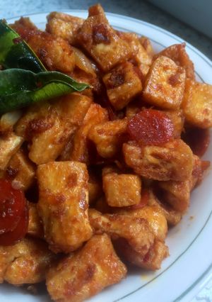 Foto resep 63. Tahu Goreng Sambal Ebiala Reg’s Dish 🍽