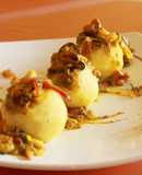 Causa con picante de mejillones y camarones