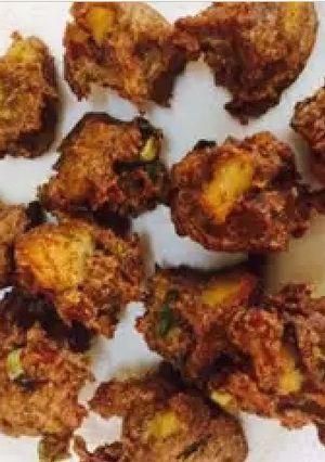 A picture of Ragi flour pakodi.