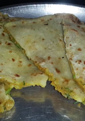 A picture of Aloo paratha.