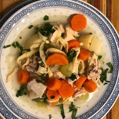 A picture of Farm-Style Polish Chicken Soup.
