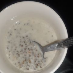 A picture of Coconut Millet pudding.