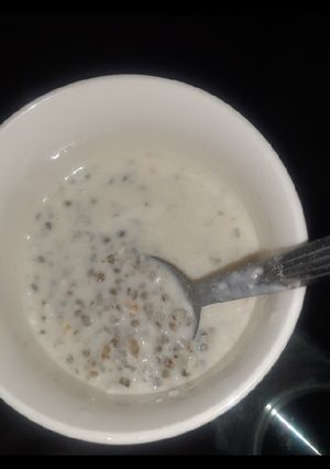 A picture of Coconut Millet pudding.