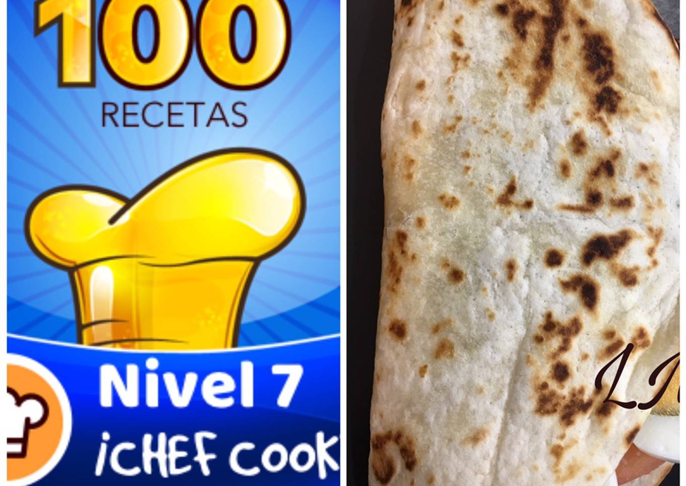 Tortita de maíz rellena