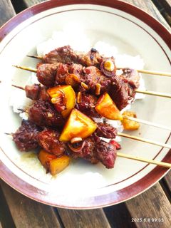 Foto resep Sate empuk dengan daun pepaya