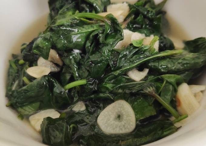 Ini dia! Resep bikin Cah Daun Ubi  sedap