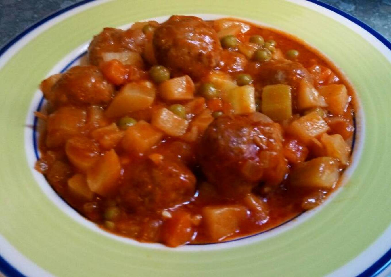 Albóndigas a la hortelana