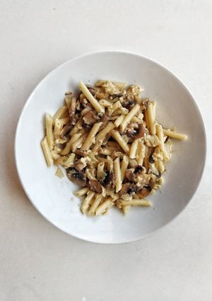 Una foto de Carbonara romana sin nata🥚🧀