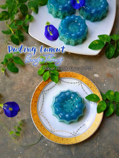 Foto resep Puding Lumut Bunga Telang