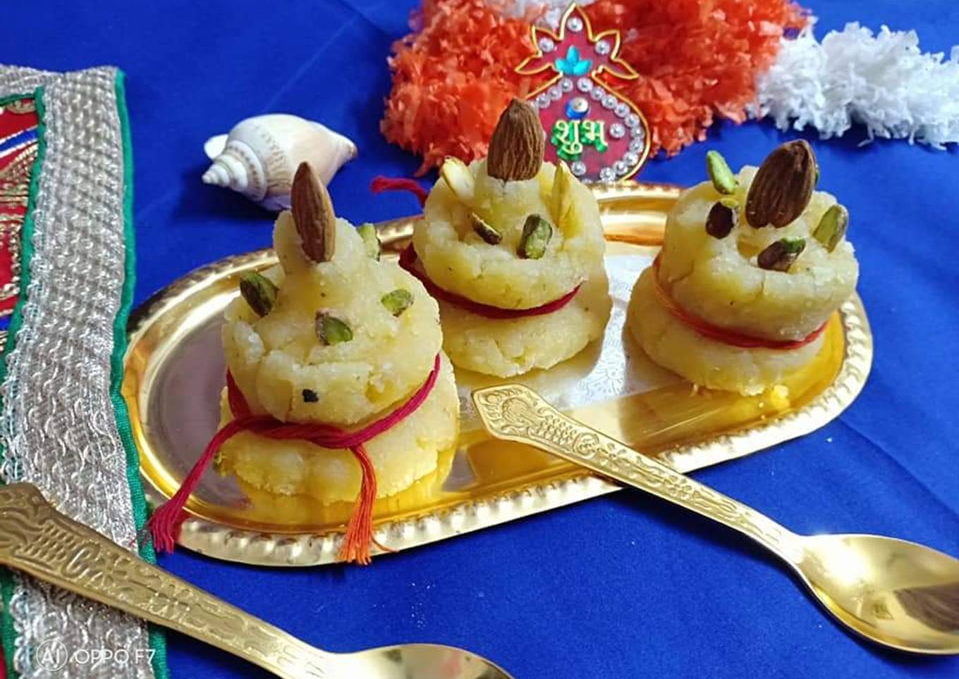 Moong daal coconut kalash halwa