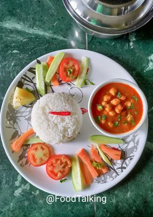 A picture of Chole Rice.