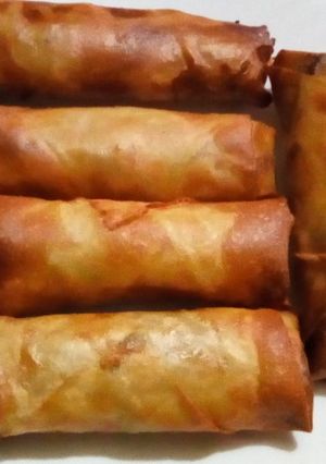 A picture of Veg spring rolls.