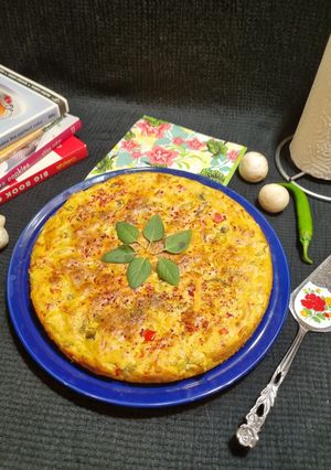 عکسی از دستور نان پیتزایی