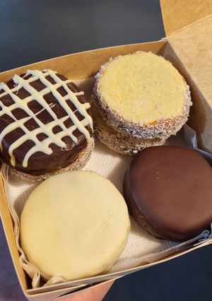 Una foto de Alfajores sin azúcar y sin gluten
