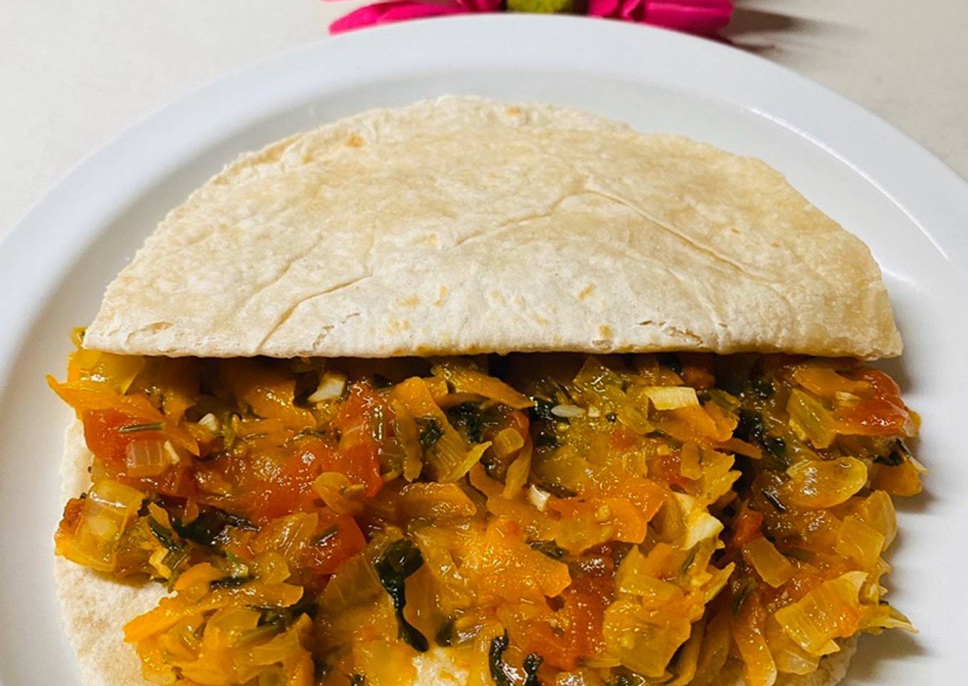 Rapiditas con relleno de verduras