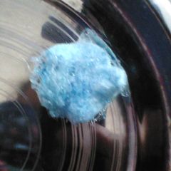 A picture of Homemade cotton candy.