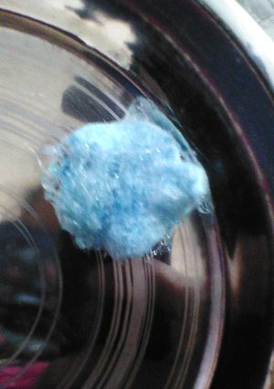 A picture of Homemade cotton candy.