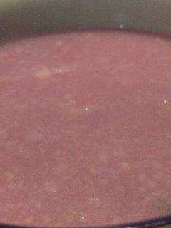 A picture of Purple Yam Soup.
