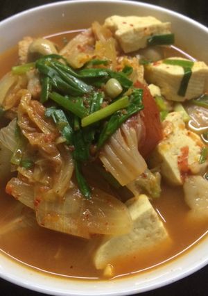 Hình của món Canh kim chi thịt heo.