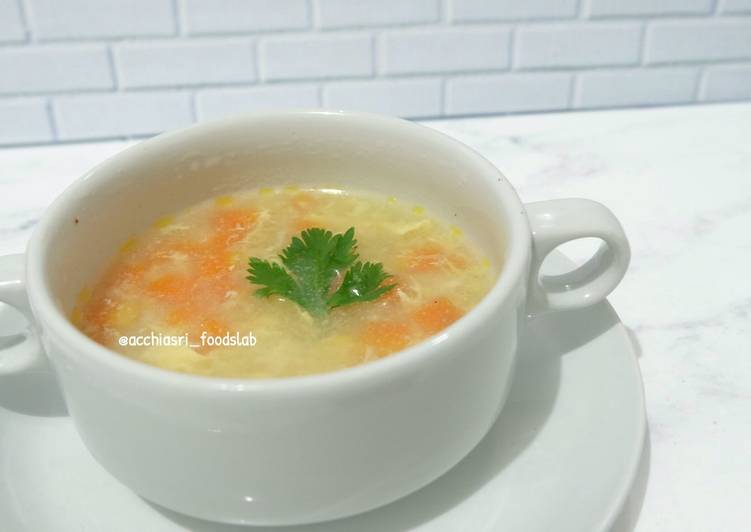 6 Resep: Sup Telur Jagung Wortel Untuk Pemula!