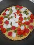 Vegetables Omelet pizza