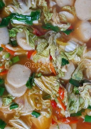 Foto resep Sawi Putih Kuah Pedas