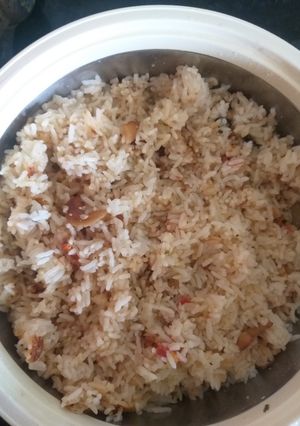 A picture of Coconut Rice Biryani.