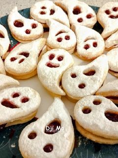 Halloween linzer recept fotója