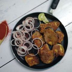 A picture of Brinjal rava fry.