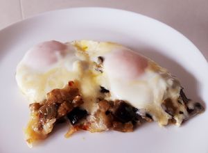 Foto principal de Berenjena al ras el hanout con huevos