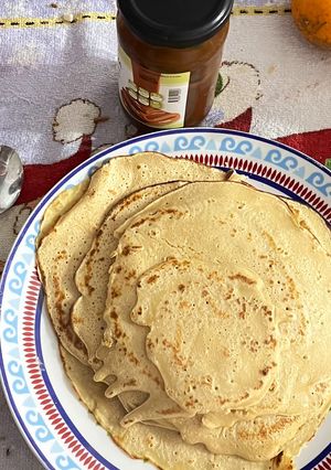 Una foto de Panqueques con dulce de leche 😍🤤