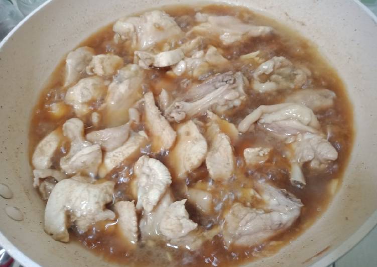 Proses mengolah Ayam masak Jahe dg sedikit kecap yang Bikin Ngiler