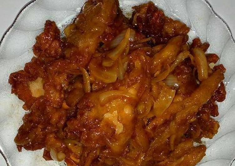 Jamur krispi saus tiram