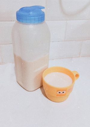 Foto resep Oatmilk (rolled oats + kurma)