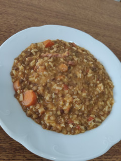 Una foto de Lentejas con arroz Thermomix