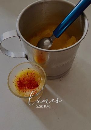 Una foto de Nieve de mango
